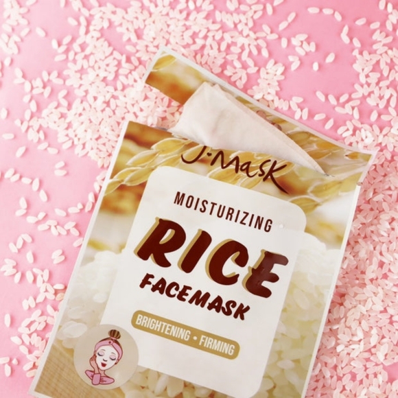 J. Mask Moisturizing Rice Face Mask - 2 Pack - Picture 2 of 4